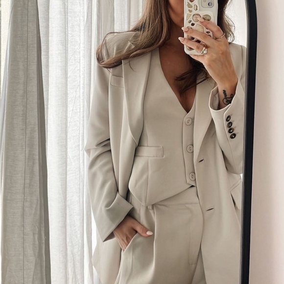 BEST DISSH Rowan Signature Blazer - Bone Cream Ivory